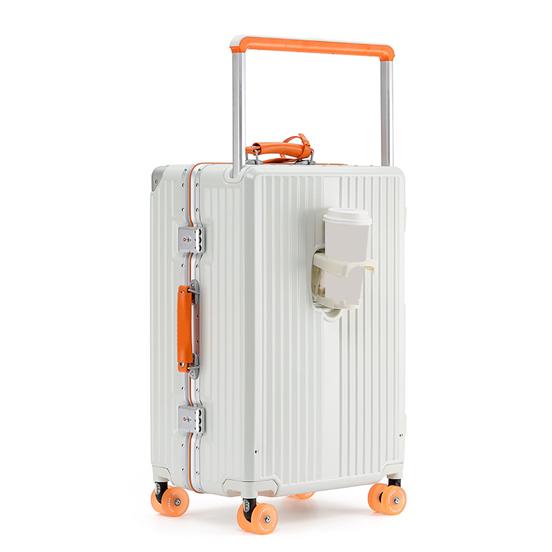 Full-Durable Unisex Large-Capacity Aluminum Travel Luggage Set TSA Lock Outdoor Trolley Case Suitcase for Travelers