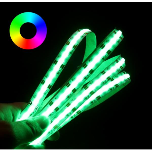 15W 840LEDs DC24V RGB COB Strip Tape Light Decoration aluminum tube For Shopping Mall Bedroom WIFI Remote Control