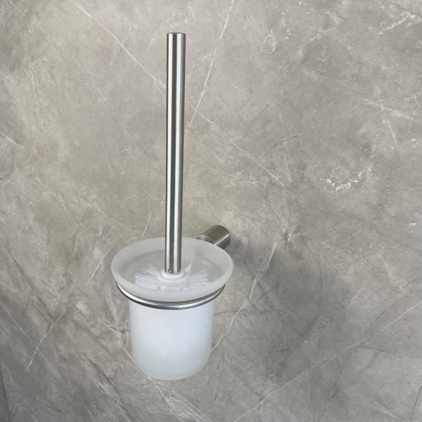 Wall Mounted Kitchen Sink Brush Caddy Glass Bathroom Cleaning Tools