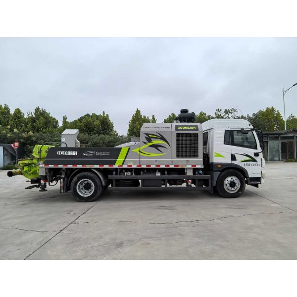 Used Zoomlion 10023 Concrete Line Pump with 100/55m³/H Output 13800Kg Weight and 9100*2450*3140mm Dimensions