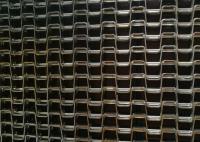 Galvanized Iron Flat Wire Belt , Honeycomb Belt For Discharging Tower