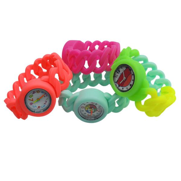 Silicone Braided Bracelet Children's Electronic Silicone Watch LED Touch Cartoon Watch Promotion Custom Gift Cartoon