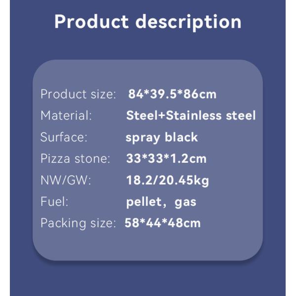 Stainless Steel Bbq Stove for High Capacity Outdoor Wood Pellet Barbecue and Grilling
