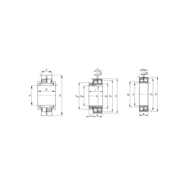 Papermaking Machinery Use Spherical Roller Bearings 24062K / W33 Long Life