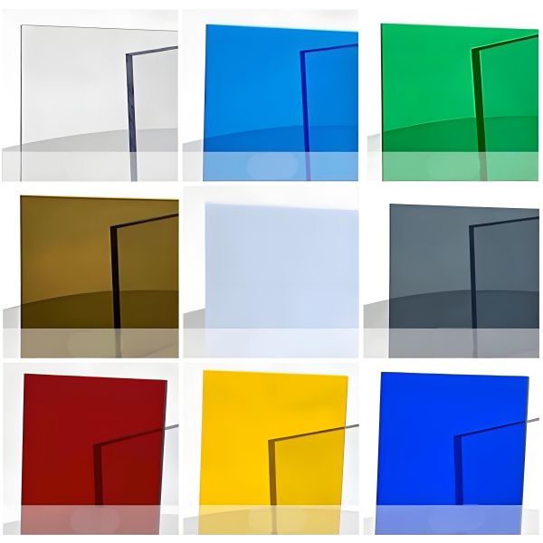 Easy To Cut Plastic Polycarbonate Sheet Flexible Green Blue Bronze Clear Grey Weather Resistant Durable Material Perfect For Outdoor And Indoor