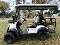 Quatro rodas China Marca Golf Carro Elétrico Branco 4 lugares EV Carro de Golfe 60V 4KW Sistema AC