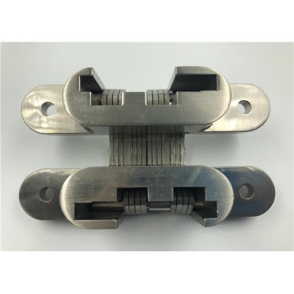 Flexible Heavy Duty Invisible Hinge With Brushed Nickel Surface Finish