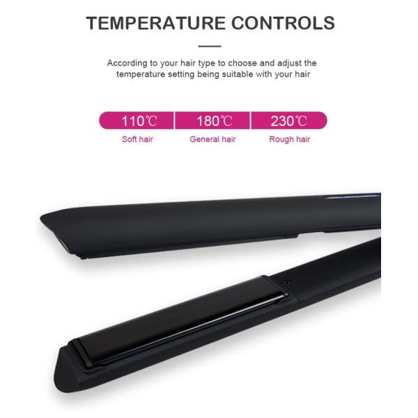 100V Flat Iron Hair Straightener , 450F 2 in 1 curling iron hair straightener