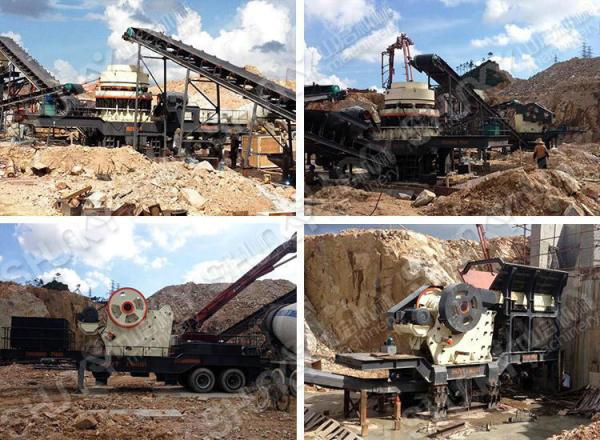 (110-320TPH) Hard Rock Mobile Crushing Station Mobile Jaw Crusher  Portable Crushing Plant