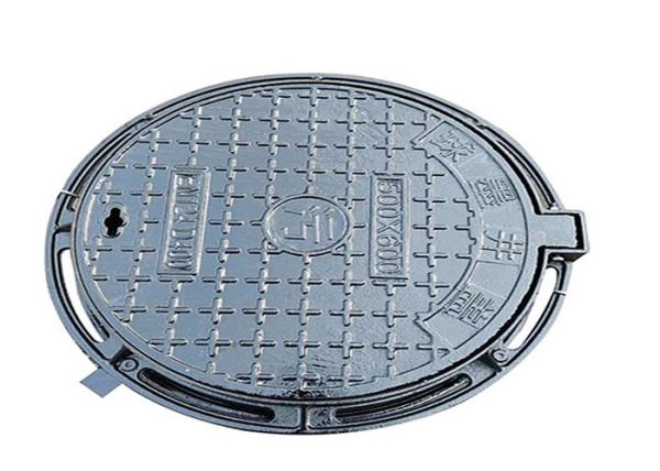 Round Ductile Iron Manhole Cover Sand Casting 500mm Light Duty Anti Rust