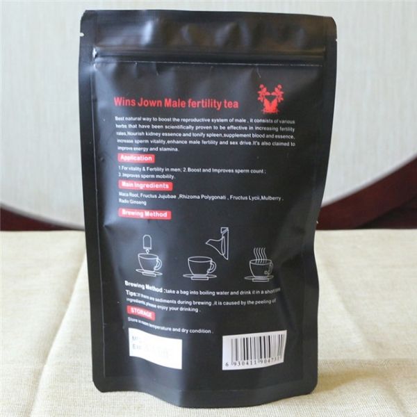 Herbal Ginseng Five Treasure Kidney Tea - 100% Chinese Herbal Plant Extract for Enhancing Male Fertility and Sex Drive While Nourishing Kidney and Spleen