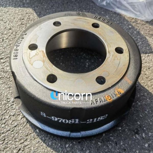 High-quality Front Brake Drum 8970812182 for Isuzu 4HF1