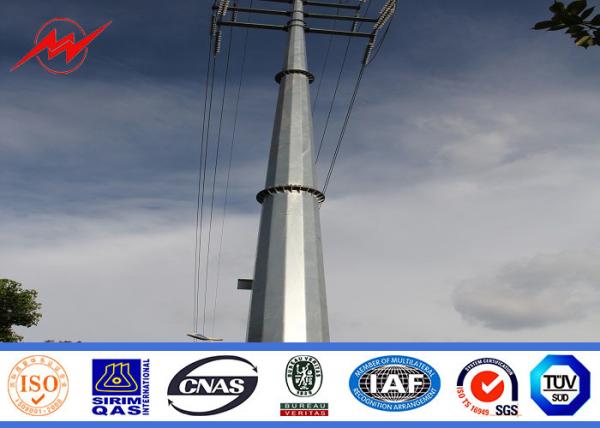 Linha elétrica 1000 de aço de aço galvanizada 12m poligonal de Polo Dan 300 Dan Polo