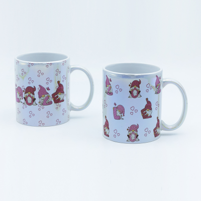 Valentines Day Coffee Mug With Electroplated And Decal Fired 330ml For Festival Celebration Store
