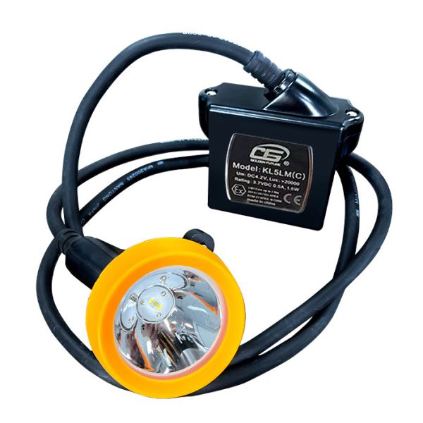 Super Bright KL5LM Mining Light 20000 Lux LED Headlamp Rechargeable IP68 Waterproof Cap Lamp
