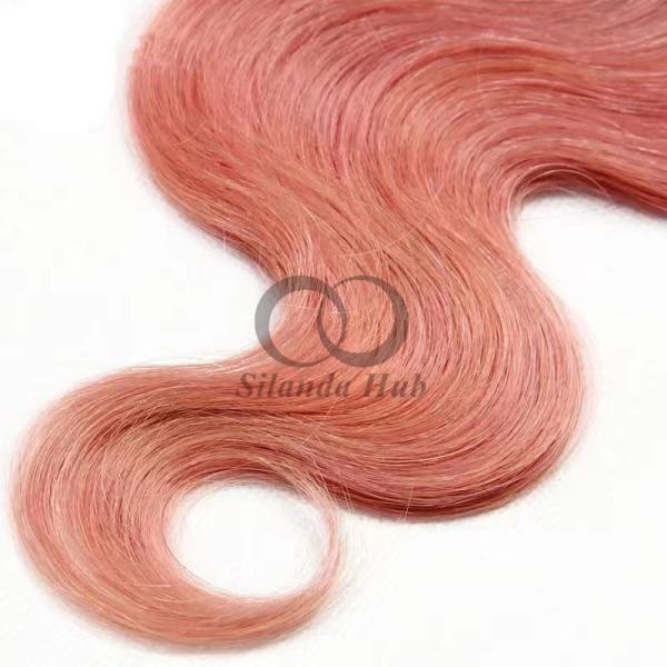 #T1B/Pink Body Wave Remy Human Hair Bundles Sew In Weave Bundles Brazilian Bundle Deals