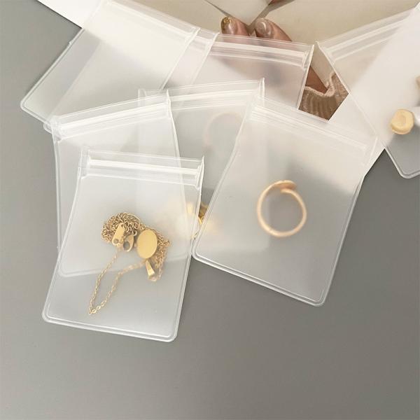 Frosted Small Ziplock Plastic Jewelry Bag Clear Eva Self Sealing
