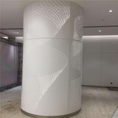 Silver Plain Pattern Aluminium Column Cladding Panel 1.5mm-3mm