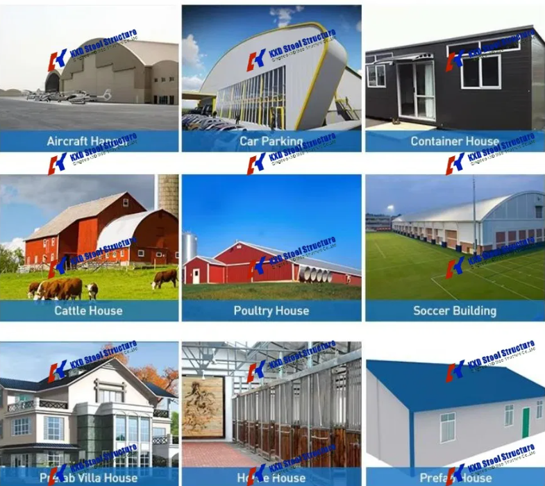 Prefabricated Steel Structure Building with Customizable Size, Quick Assembly, and Corrosion Resistance for Wide Span Workshops