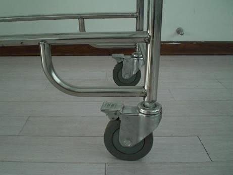 Patient Emergency Stainless Steel Stretcher Trolley For Ambulance With Backrest Raising (ALS-ST002b)