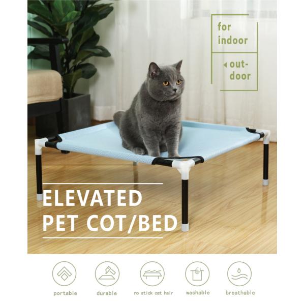 Washable Square Pet Beds with Metal Frame and Heavy Denier 3D Mesh Various Colors