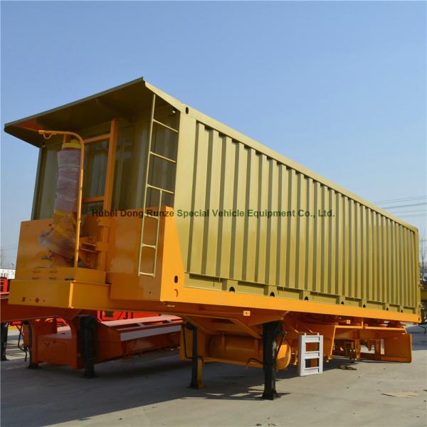 2 axles 3 Axles Hydraulic Rear Dump Semi Trailer 30 ton 60 ton U shape