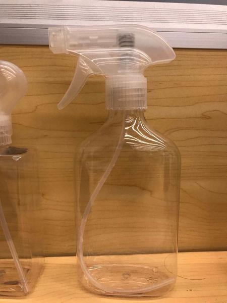 Multiple Capacity PET Clear Spray Bottle With 28/410 Spray Cap
