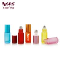 5 ml de perfume cosmético vazio óleo essencial de massagem mini lindo vidro rolante na garrafa