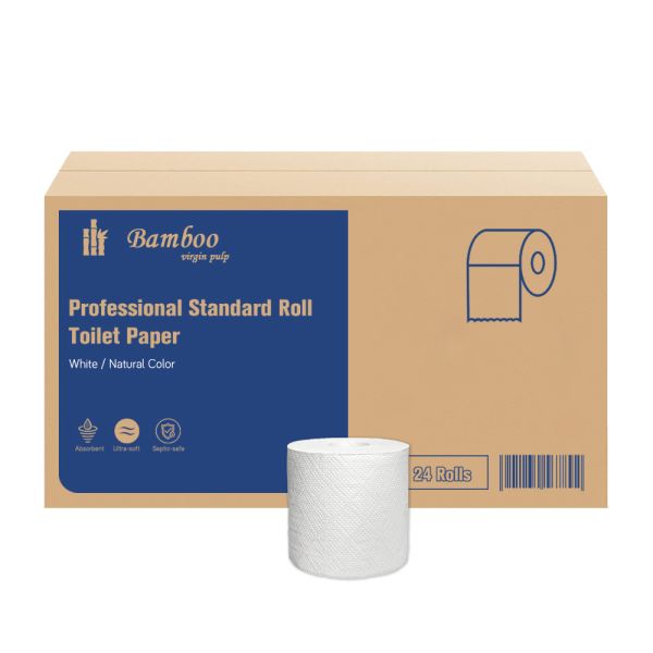 OEM 3-Layer Soft Toilet Tissue Paper Roll Cheap Unbleached Bamboo Pulp for Suppliers