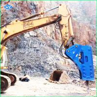 Rocha hidráulica do martelo da demolição do formão de Copco 85mm do atlas 7-14 toneladas de máquina escavadora