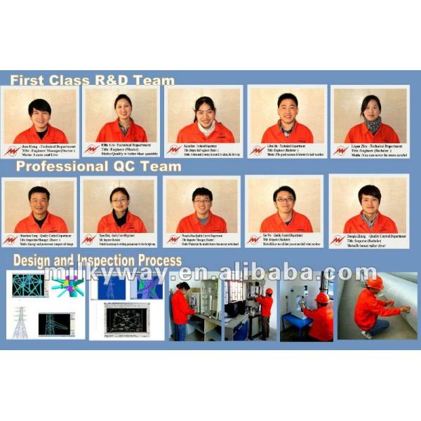 Galvanized Distribution Metal Utility Poles Philippines 30FT 35FT 45FT 2.75mm GR65