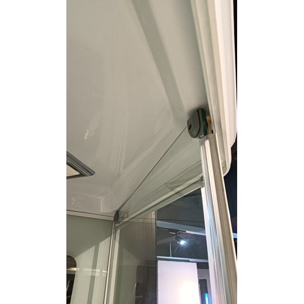 Fashionable aluminum alloy frame shower room with the roof and tray