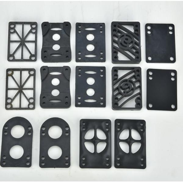 6mm 6 Holes Hard Riser Pads Skateboard Components Shock Absorption Accessories