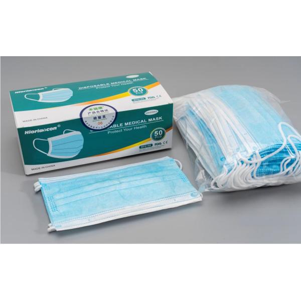 Ce Surgical 3 Ply Non Woven Face Mask Hang Ear Type For Personal Safety