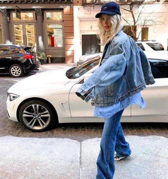 Fashion Loose Women's Jacket With Wool Warm Denim Jacket Clothing S-L