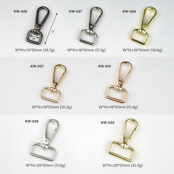 Polish Zinc Alloy Swivel Snap Hook 1.5 Customized for Bags and Lanyards