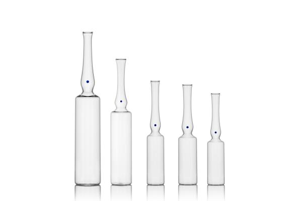 clear amber borosilicate glass ampoule medical cosmetic use
