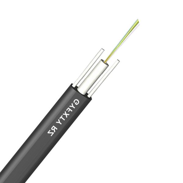 1000N GYFXTY Flat Exterior Fiber Optic Cable ETL ROHS 8 Core 12 Core