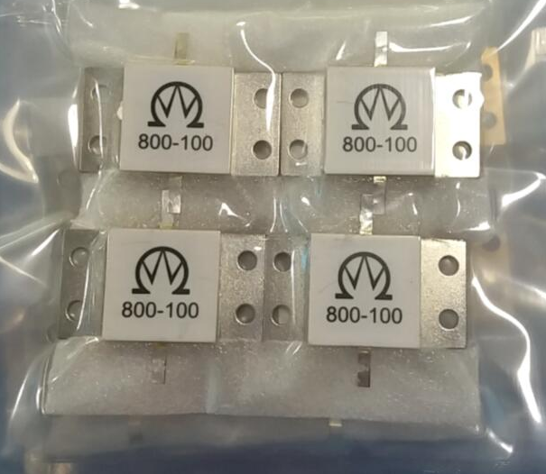 Flange Mount RF Resistor with 1~100 Ohms Resistance ±5% Tolerance and DC-1GHZ Frequency Range