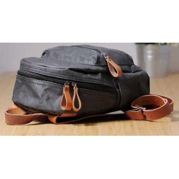 Recycled Washable Paper Backpack Eco Friendly Sustainable Waterproof Laptop Backpack