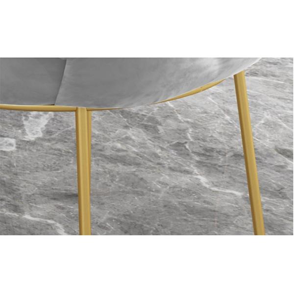 Metal Artist Dressing Table Chair Gold Makeup Blue Gray Velvet