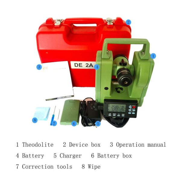 Industrial Theodolite Instrument In Surveying 30X Magnification Dadi De2al
