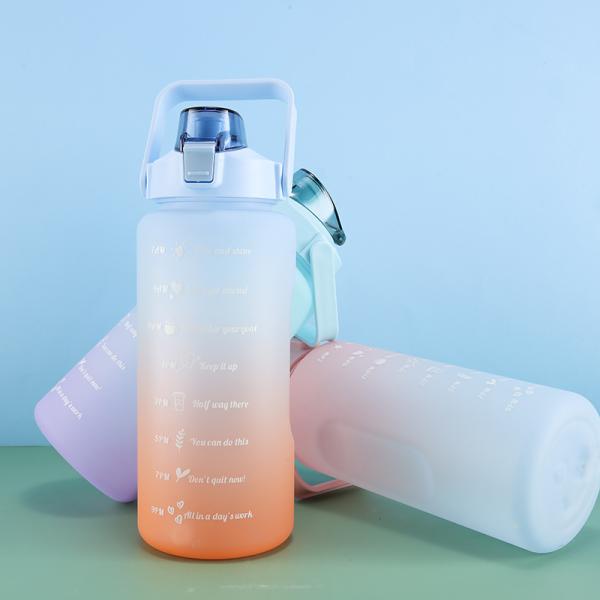Outdoor Portable Big Volume Drink Bottles Mugs Gradient Color Unique Design