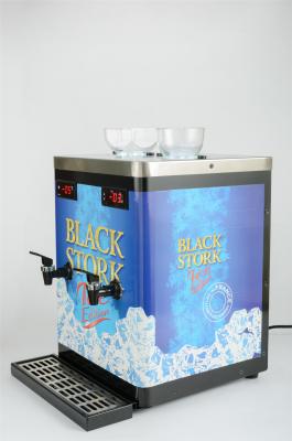 Colorful Sticker Decorated, Double tank Shot Chiller with effective Compressor Cooling system