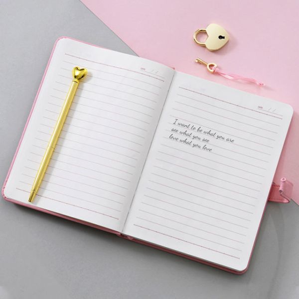 Customizable Cute Girl A4 Hardcover Blank Dotted Diary Notebook with Pen Leather Daily Planner Notebook Printing 80 Sheets OEM