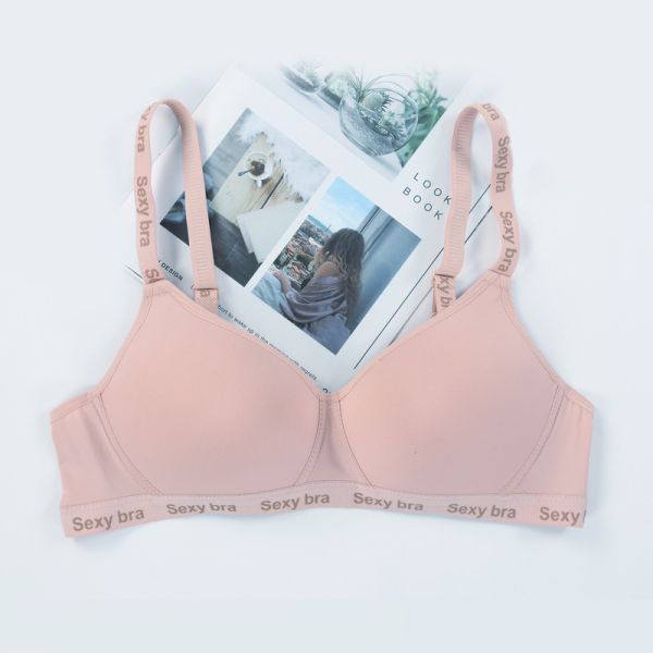 Wholesale Solid Color Small Breast Cup Bra Women Sporty Comfortable Wire Free Bra
