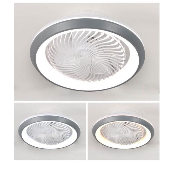 Iron Body 360 Degree Mesh Hood Ceiling Mounted LED Fan Light for Home Dining Room Bedroom