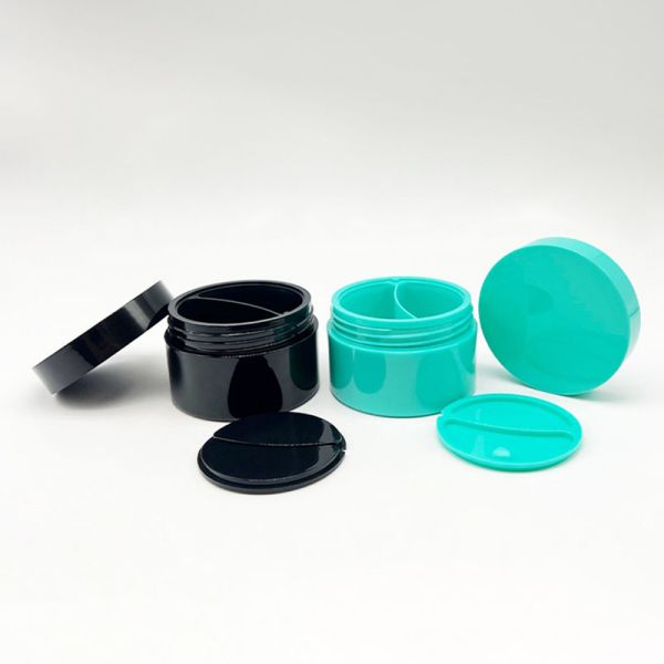 Double-layer PP Plastic Cream Jar with Food-grade Material in 10ml 30ml 50ml 75ml for Skincare Cream Container