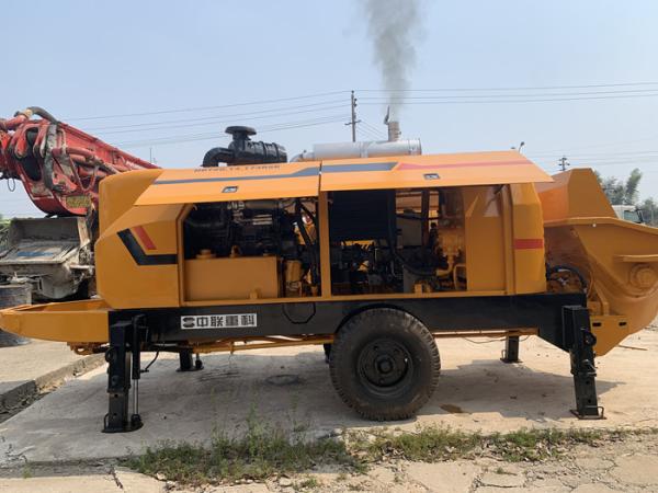 Zoomlion Concrete Pump HBT 8014 Renew 2012 Year Orange Color