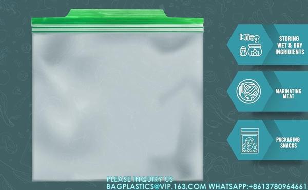 Leakproof Freshness-Lock Sandwich Bags With Food-Safe Zipper Storage Bags For Sandwiches, Snacks, Fruits Reseal